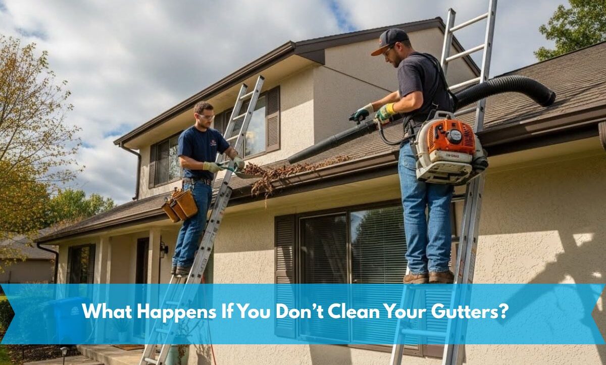 cleaning gutter