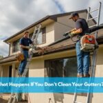 cleaning gutter