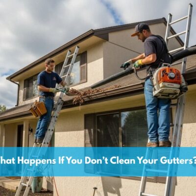 cleaning gutter
