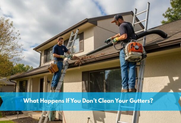 cleaning gutter